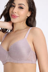 Zivame Padded Non Wired Medium Coverage Tshirt Bra - Cameo Brown — thumbnail 5
